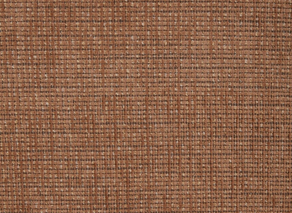 Canapé 3 places en velours chiné terracotta CARLOTA