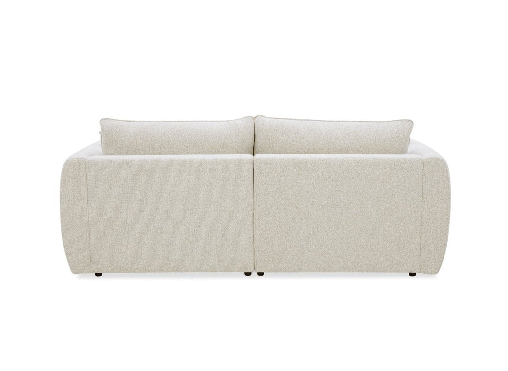 Canapé 3 places en velours texturé beige NALYA
