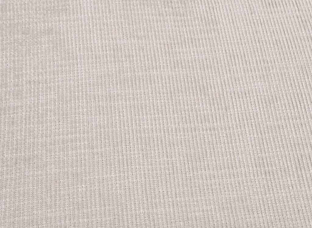 Canapé convertible avec coffre en velours chiné beige BARNEY - Angle droit