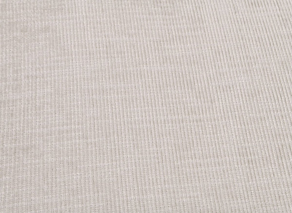Canapé convertible avec coffre en velours chiné beige BARNEY - Angle gauche
