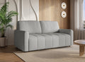 Canapé convertible express 3 places en tissu gris ISANDRO