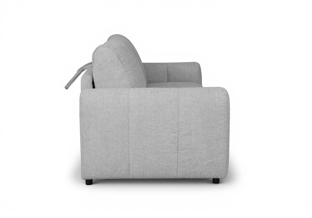 Canapé convertible express 3 places en tissu gris ISANDRO