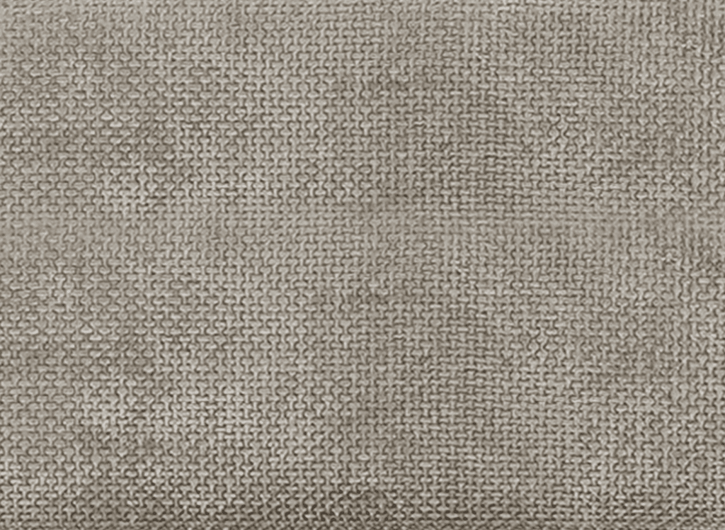 Canapé d'angle convertible avec coffre de rangement en velours chiné taupe SAMINA - Angle droit