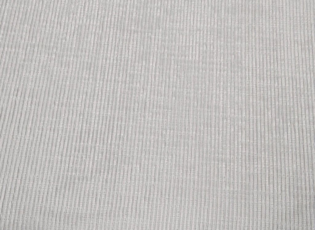 Canapé d'angle convertible avec coffre en velours chiné blanc écru LUFY - Angle droit
