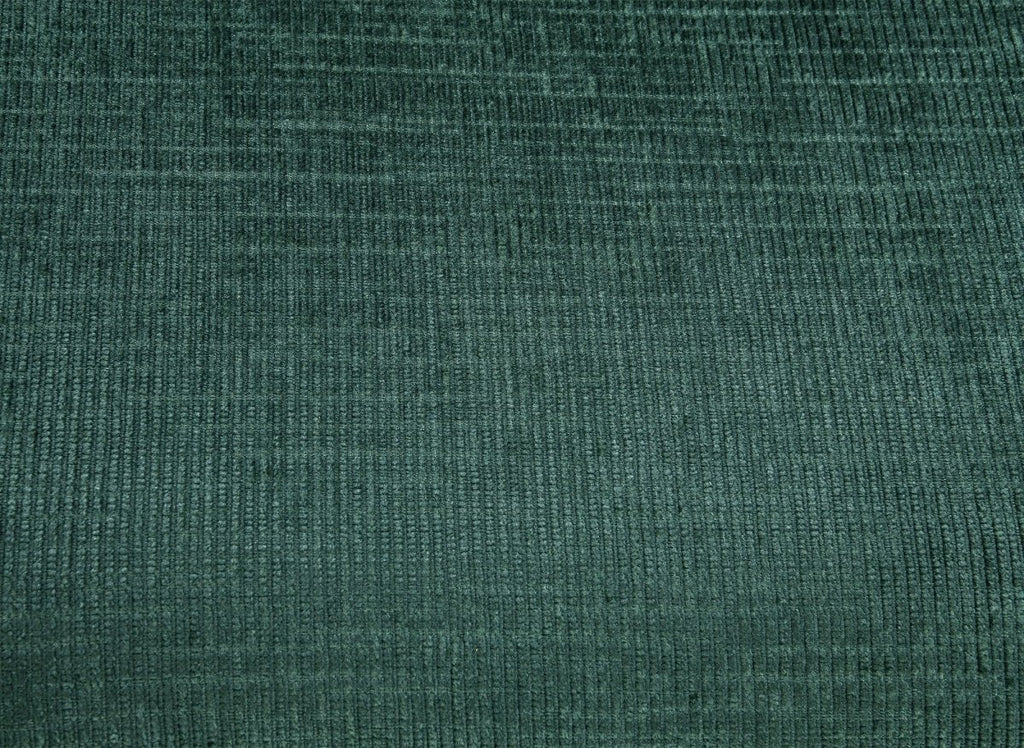 Canapé d'angle convertible avec coffre en velours chiné vert LUFY - Angle droit