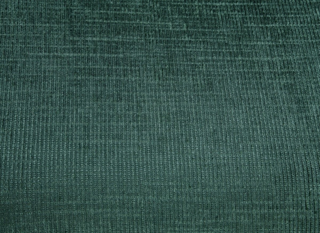 Canapé d'angle convertible avec coffre en velours chiné vert LUFY - Angle gauche