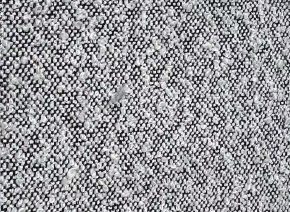 Canapé d'angle effet peau de mouton gris BELLA - Angle gauche
