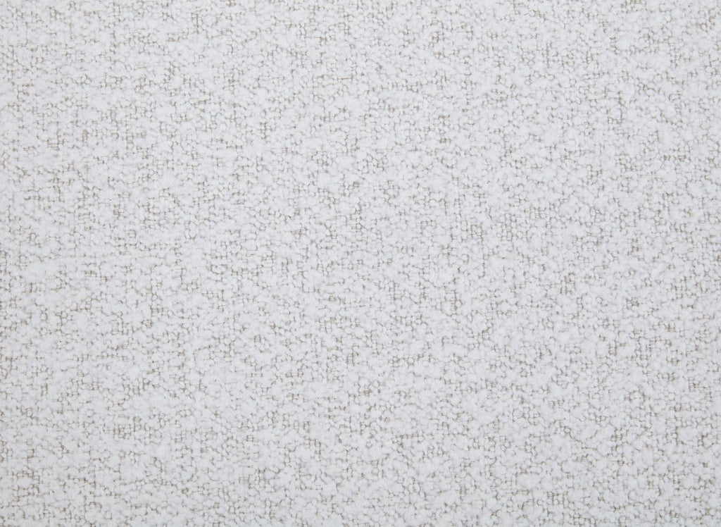 Canapé d'angle relax en tissu bouclette doux beige MARINA - Angle gauche