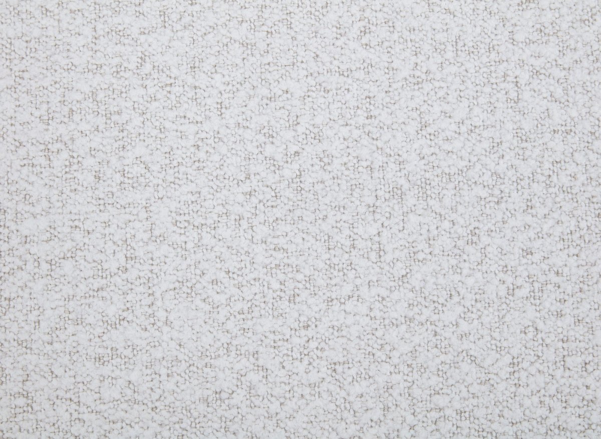 Canapé d'angle relax en tissu bouclette doux beige MARINA - Angle gauche