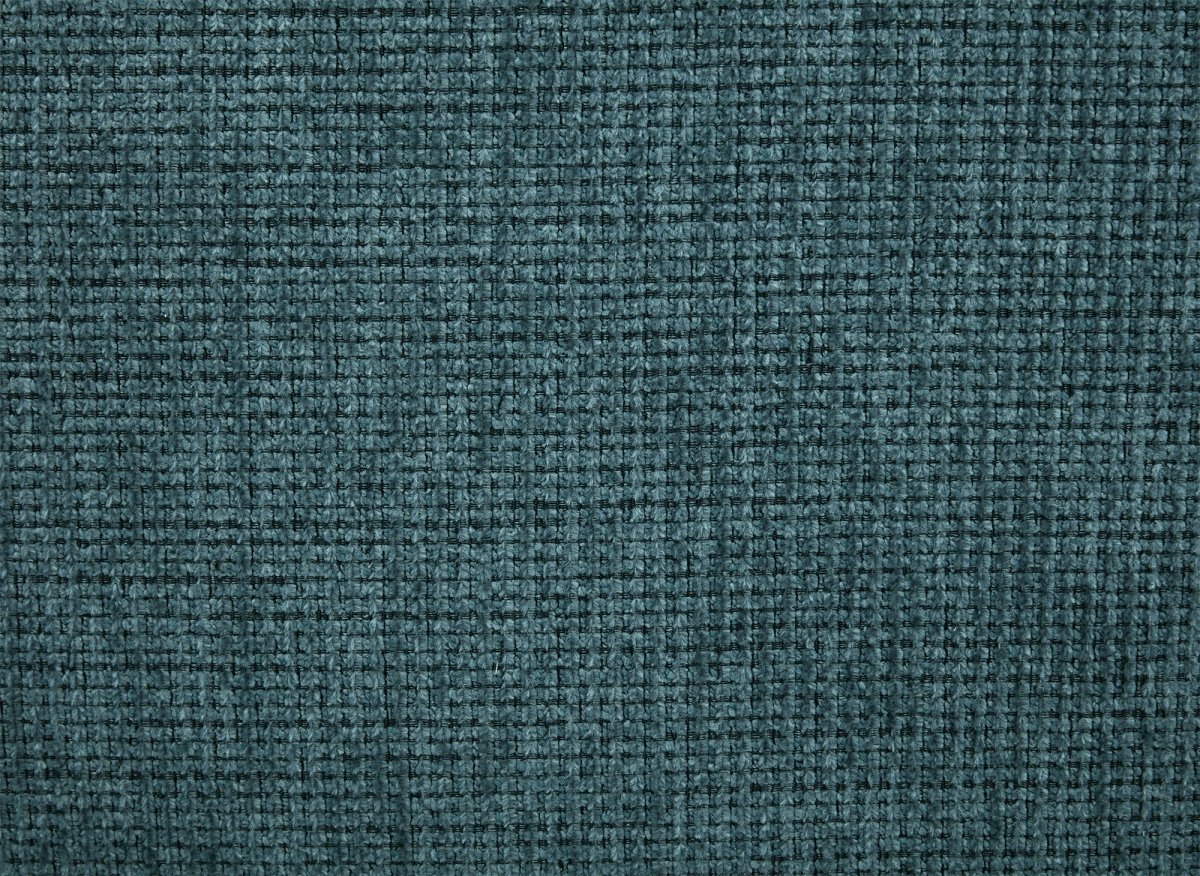 Canapé d'angle relax en velours texturé bleu FEDORA - Angle droit