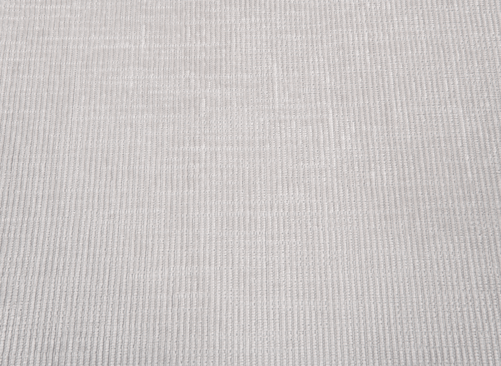 Canapé panoramique convertible avec coffre en velours chiné beige MARIANO- Angle gauche
