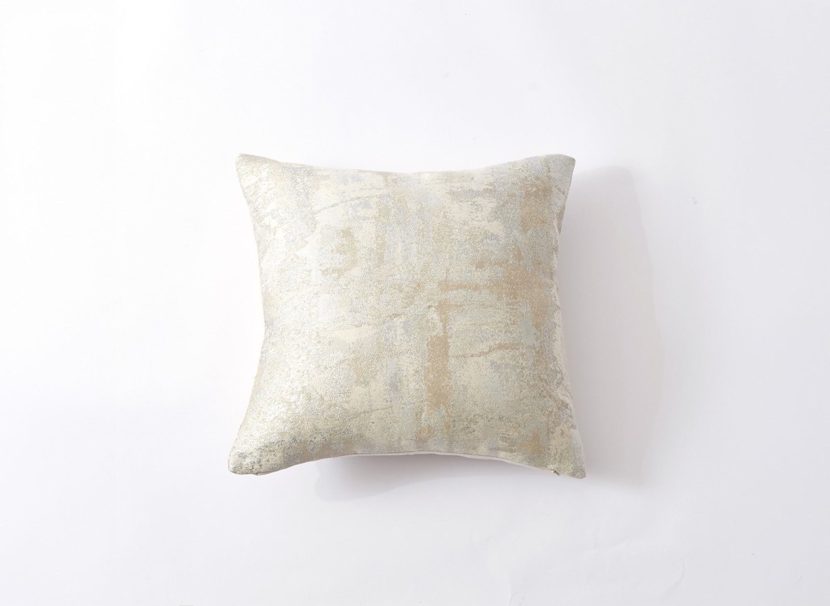Coussin beige à tissu texturé 45x45 cm CASA