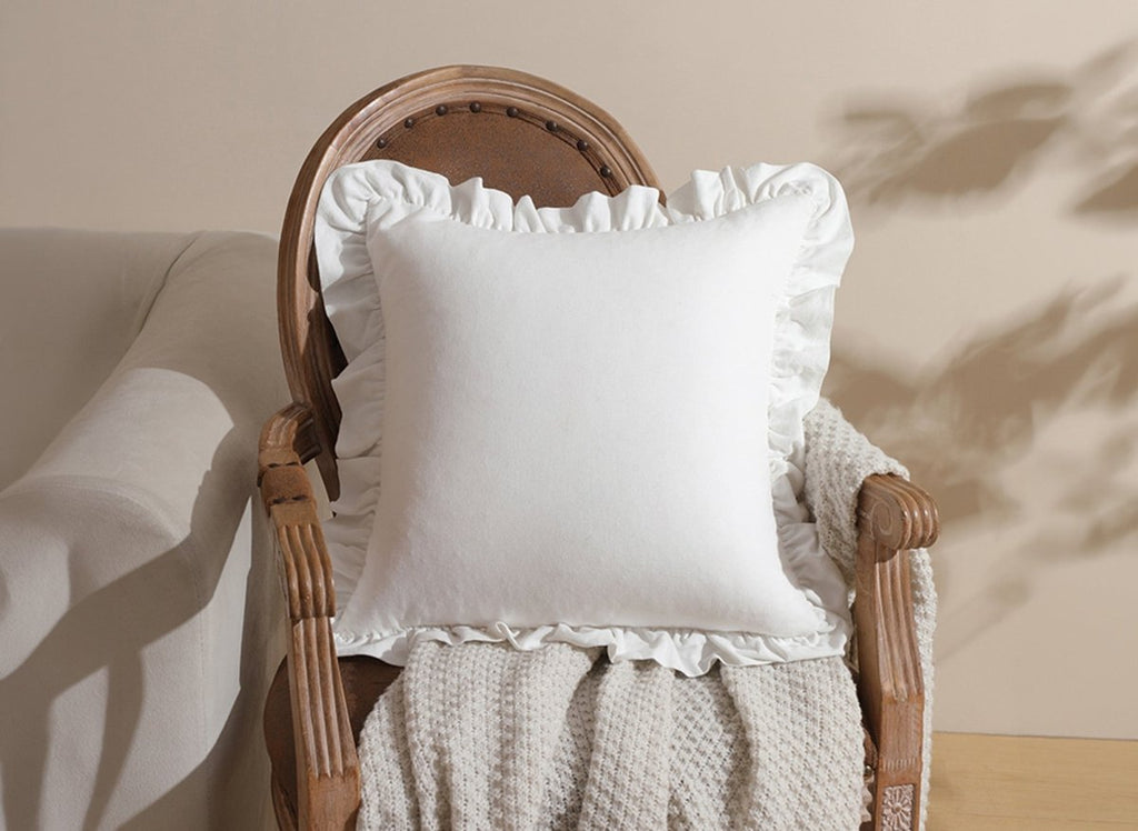 Coussin blanc écru 45x45 cm TORONTO