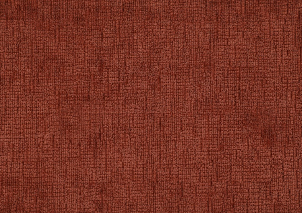 Fauteuil relax pivotant en velours chiné terracotta LISON