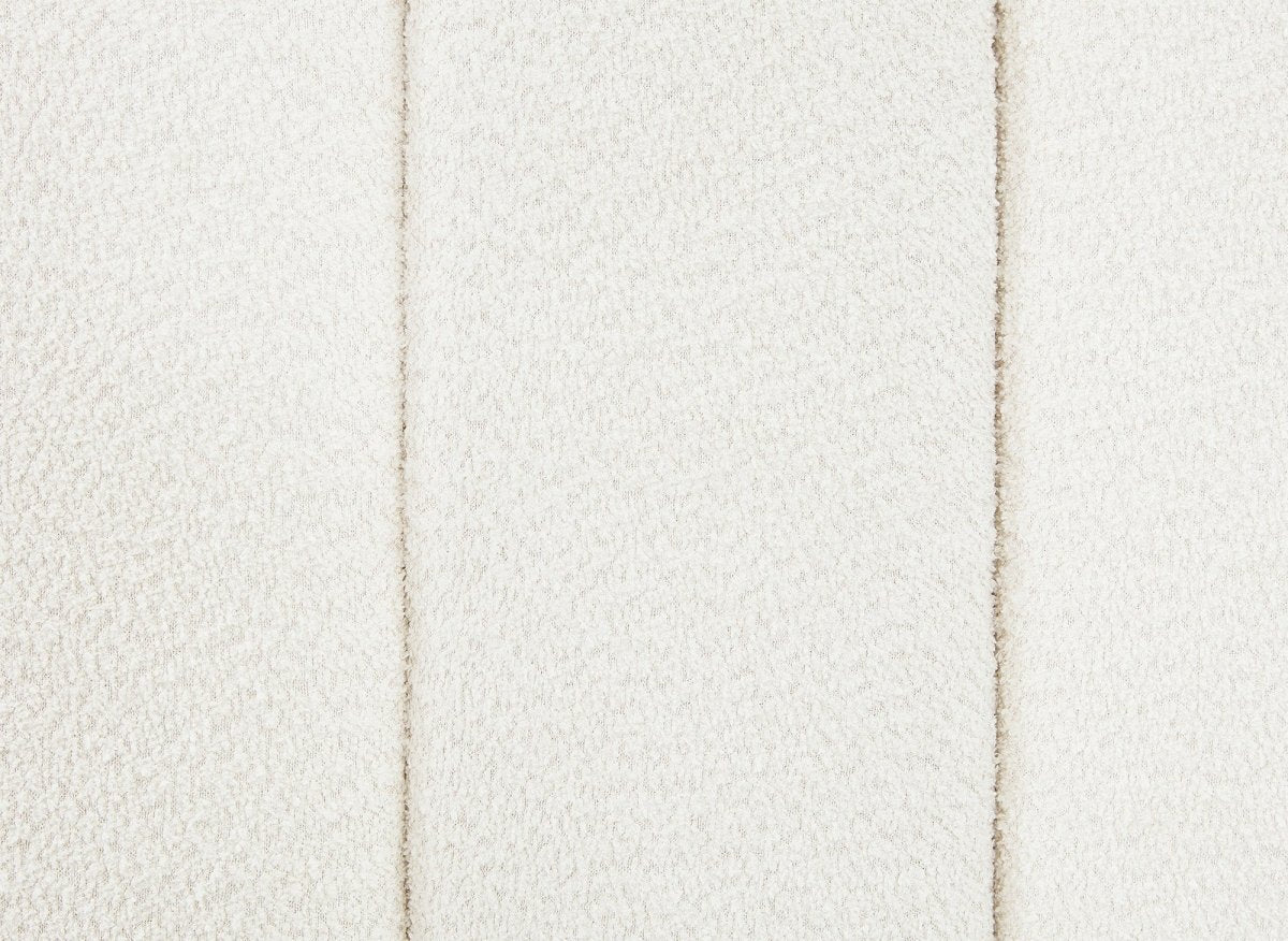 Lit coffre en tissu bouclette beige 180x200 cm GRETA
