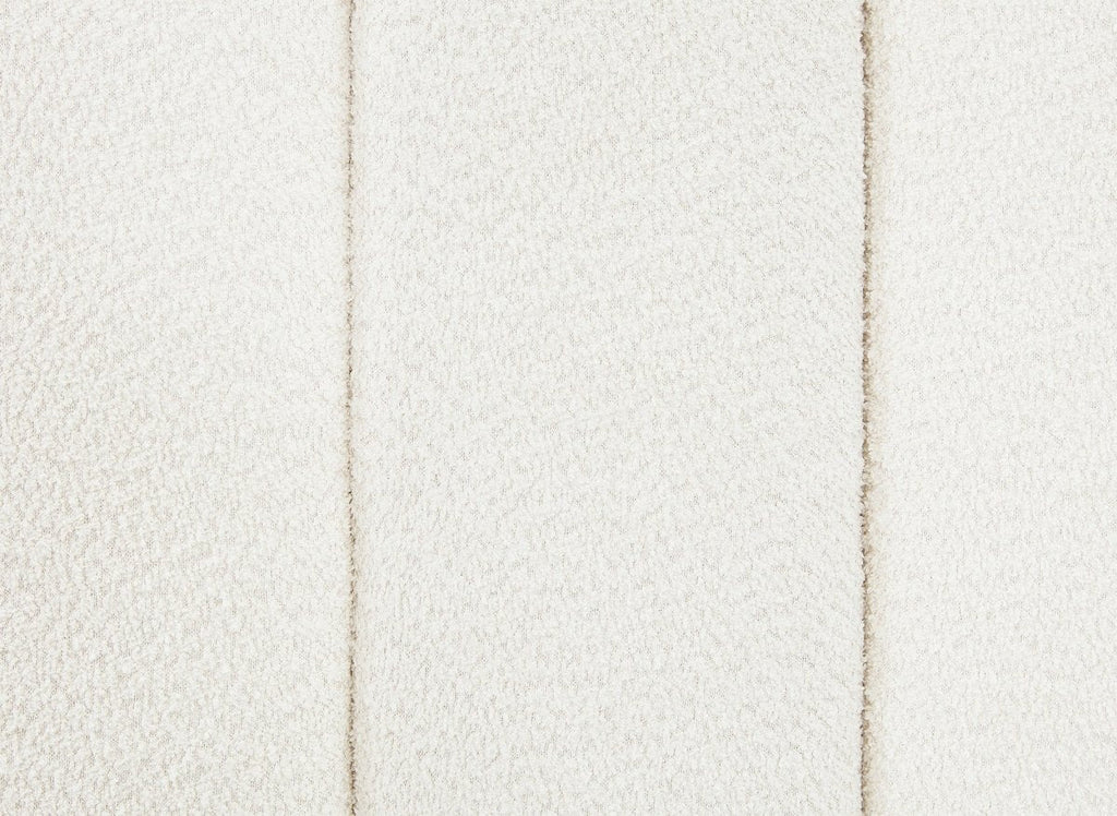 Lit coffre en tissu bouclette beige 160x200 cm GRETA