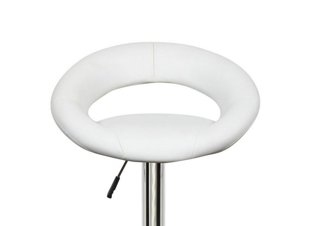 Lot de 2 tabourets de bar blanc JETI