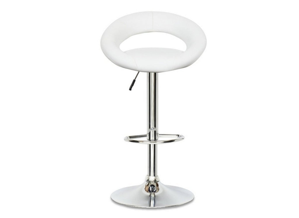 Lot de 2 tabourets de bar blanc JETI