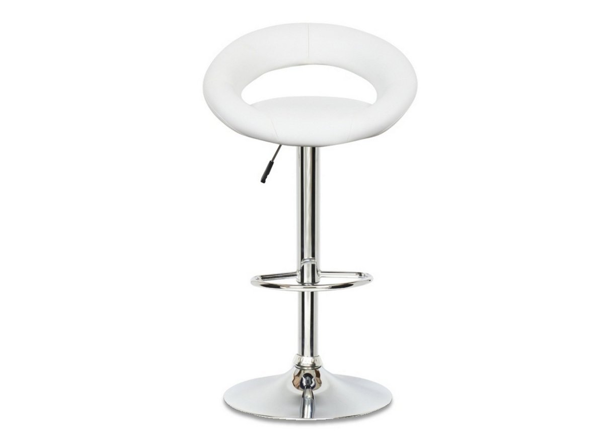 Lot de 2 tabourets de bar blanc JETI