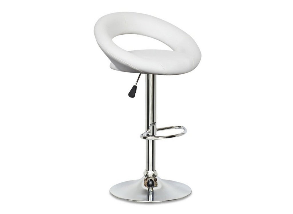 Lot de 2 tabourets de bar blanc JETI
