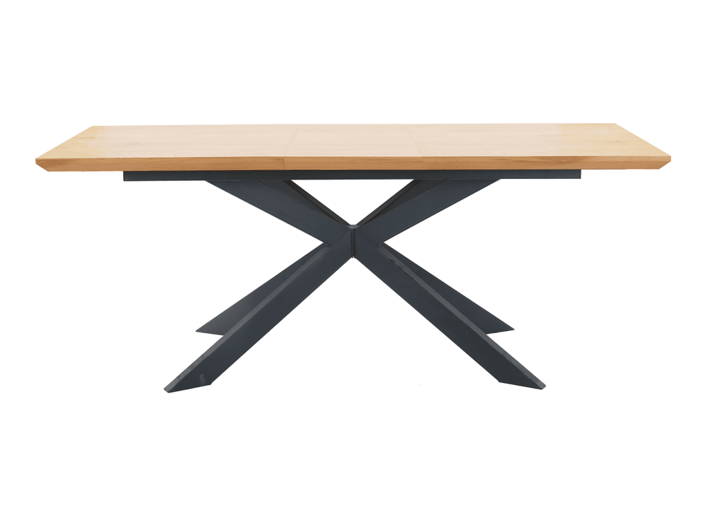 Table à manger extensible couleur bois 10 personnes 160-200 cm ODINE
