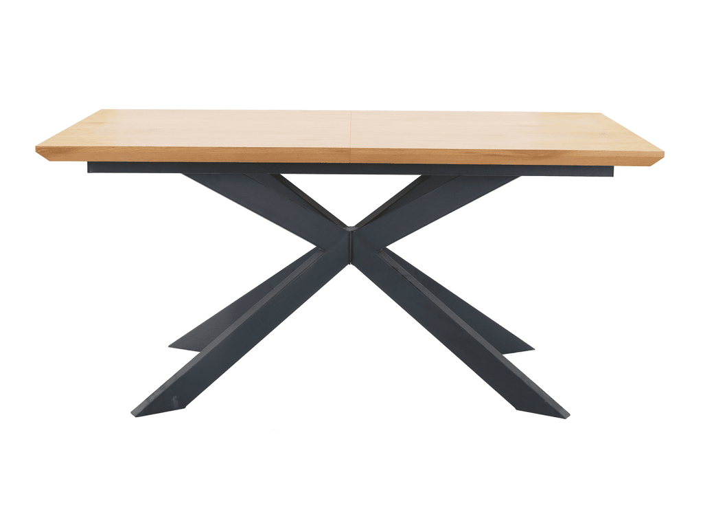 Table à manger extensible couleur bois 10 personnes 160-200 cm ODINE
