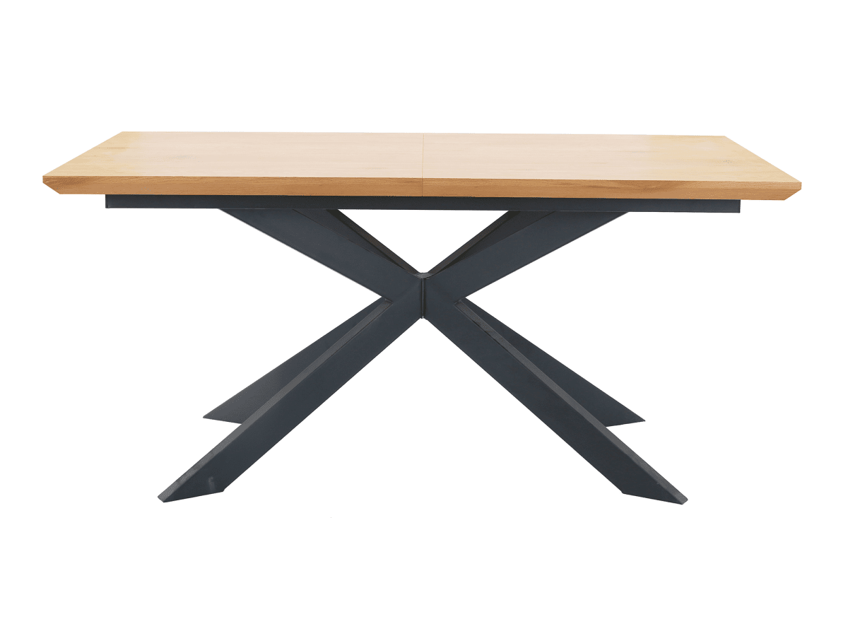 Table à manger extensible couleur bois 10 personnes 160-200 cm ODINE