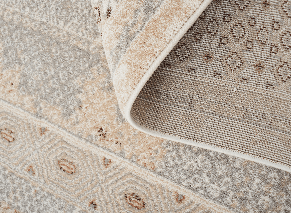 Tapis à motifs orientaux beige et marron 160 x 230 cm LUMA