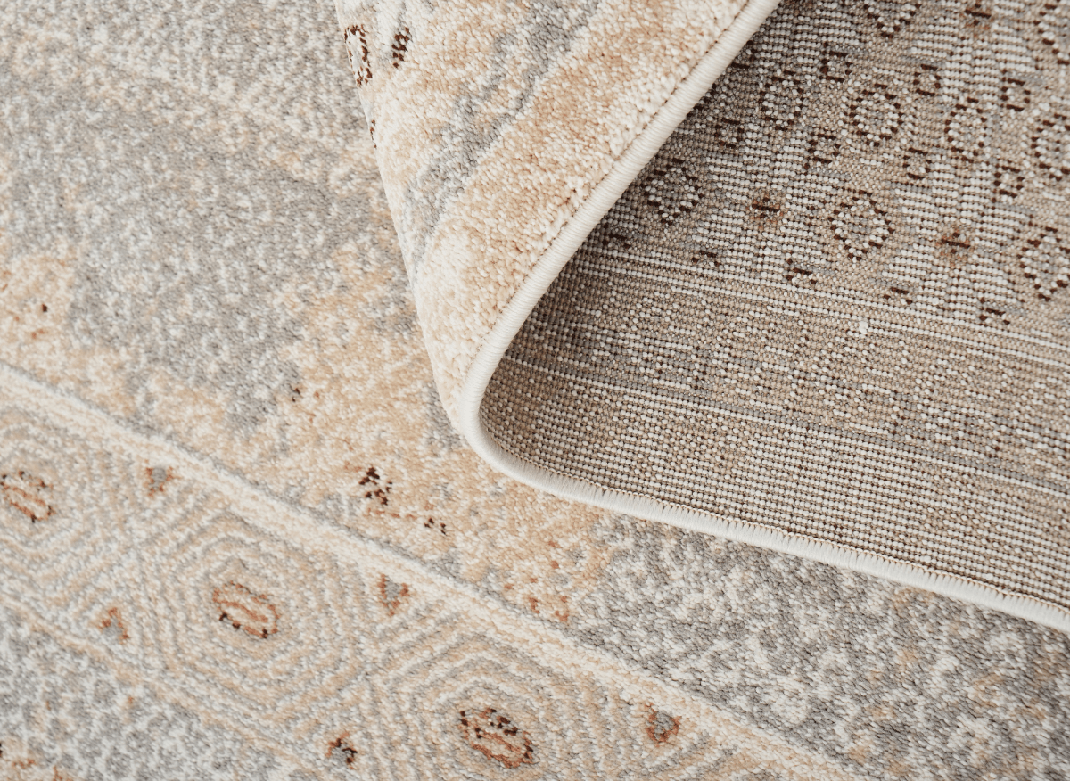 Tapis à motifs orientaux beige et marron 160 x 230 cm LUMA