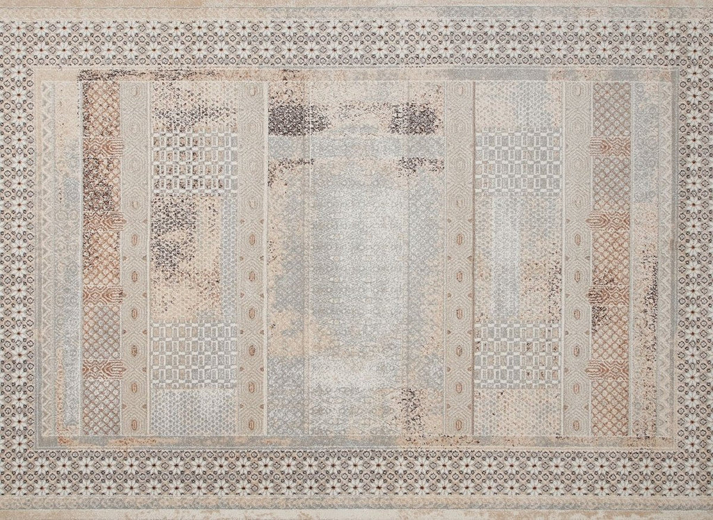 Tapis à motifs orientaux beige et marron 160 x 230 cm LUMA
