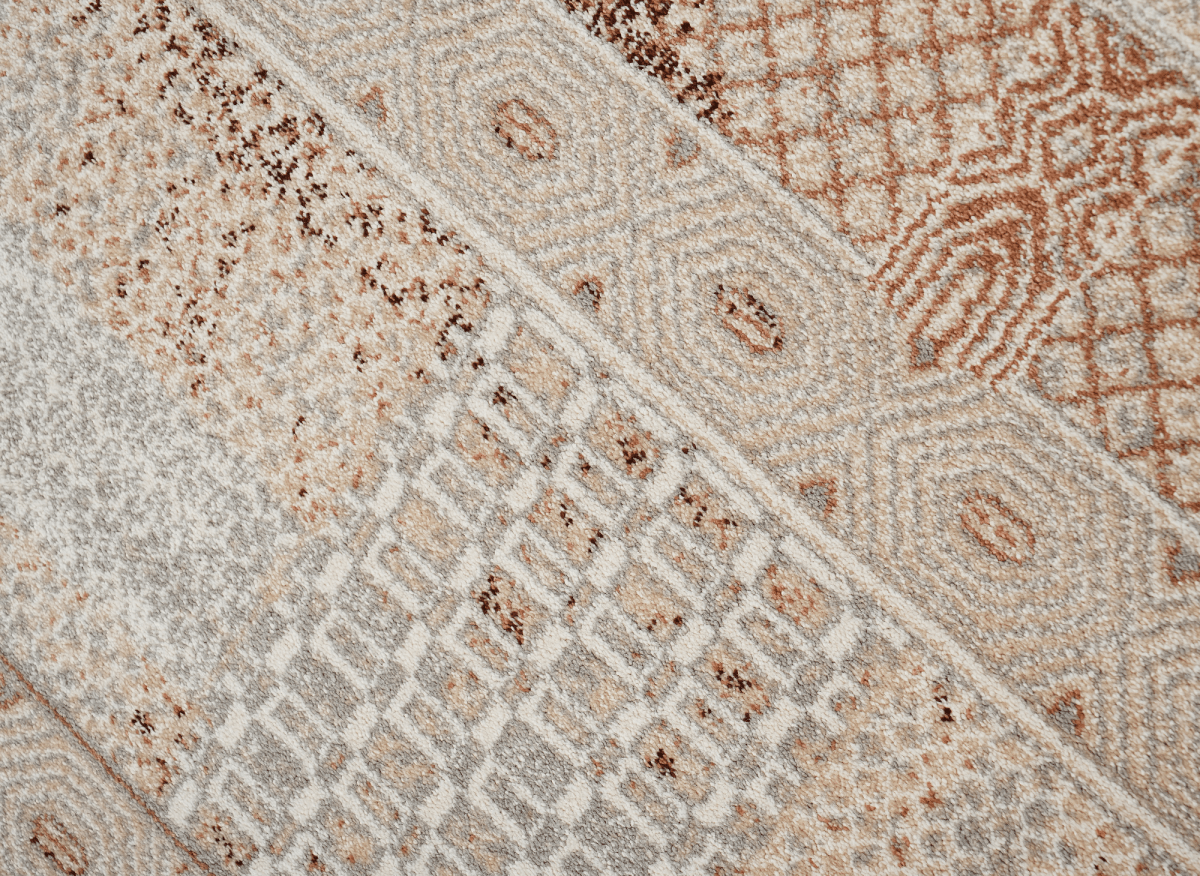Tapis à motifs orientaux beige et marron 200 x 290 cm LUMA