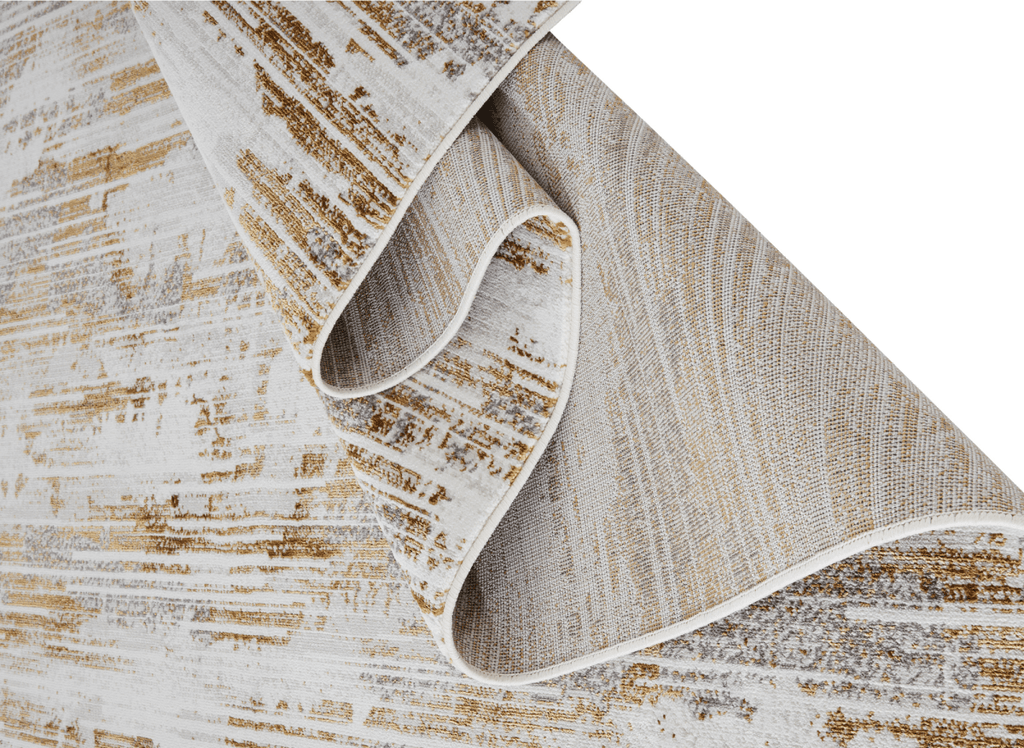 Tapis abstrait beige marron 160 x 230 cm PATINA