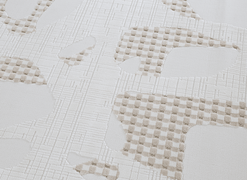 Tapis beige à motifs 200 x 290 cm BRUME