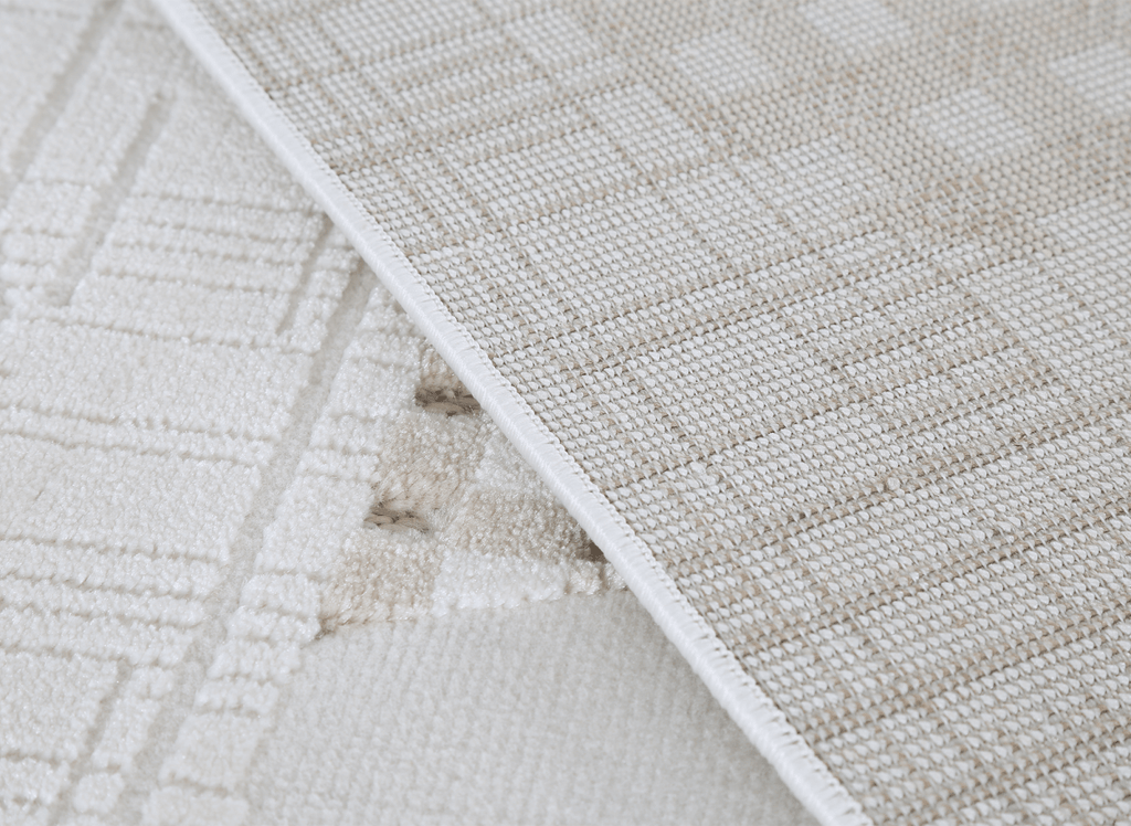 Tapis beige à motifs 200 x 290 cm BRUME