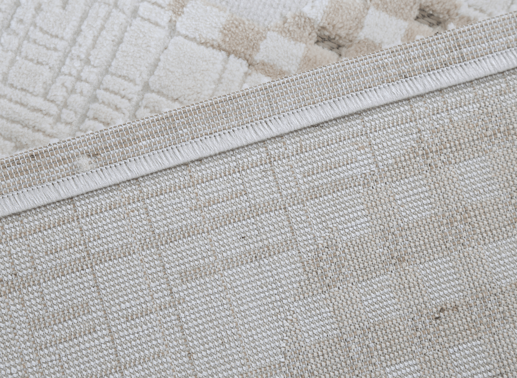 Tapis beige à motifs 200 x 290 cm BRUME