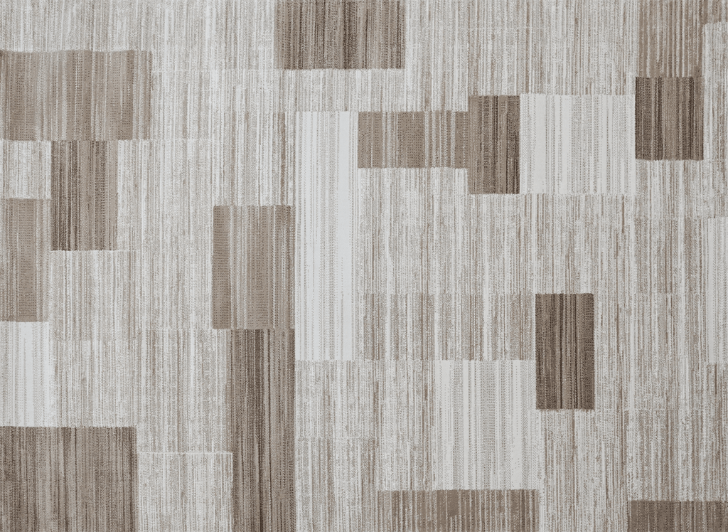 Tapis beige à motifs rectangulaires 160 x 230 cm NOMADE