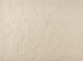 Tapis beige à motifs ronds 160 x 230 cm PURO