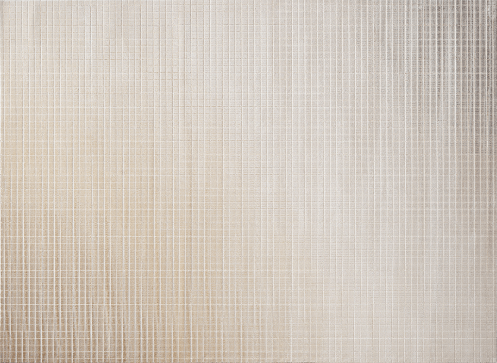 Tapis beige à petits carreaux 200 x 290 cm TALO