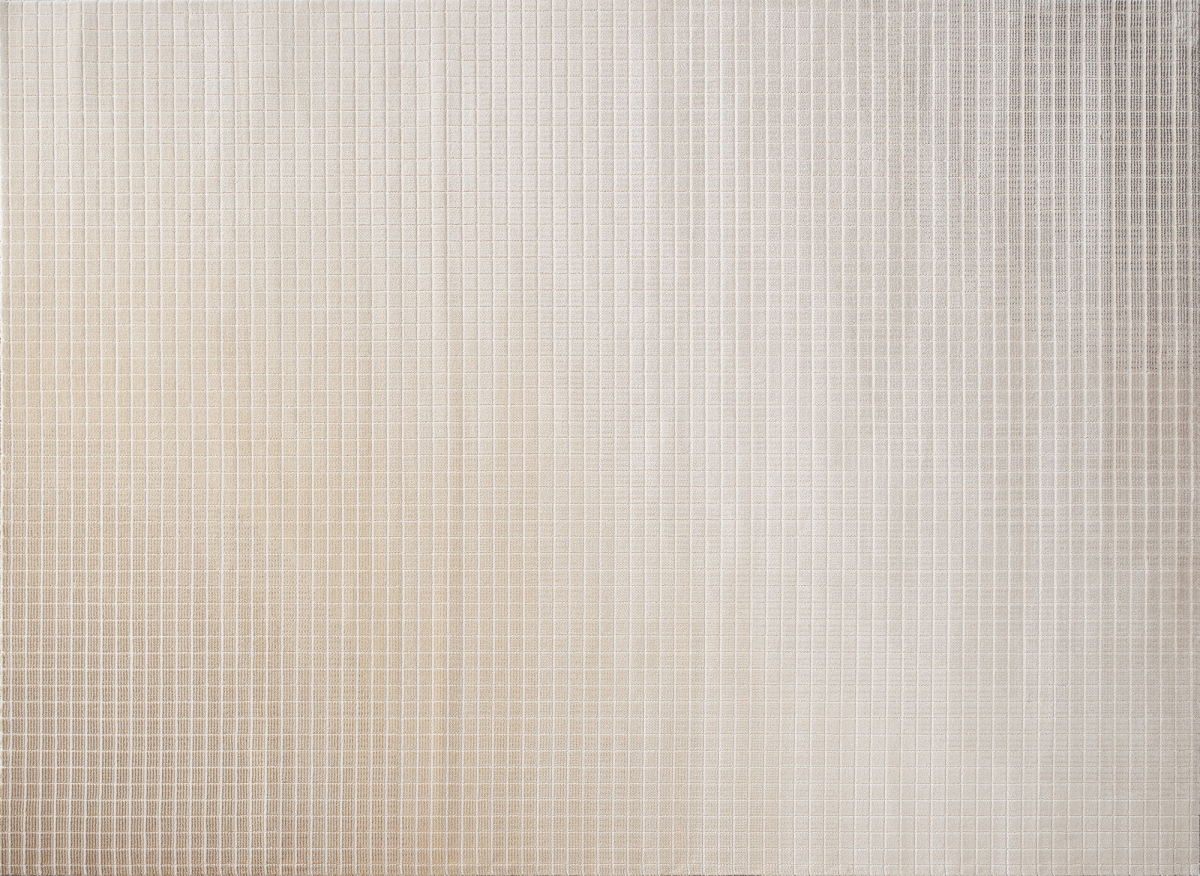 Tapis beige à petits carreaux 200 x 290 cm TALO