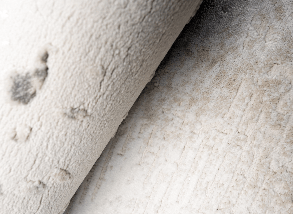 Tapis beige en tissu texturé 160 x 230 cm VANILLE