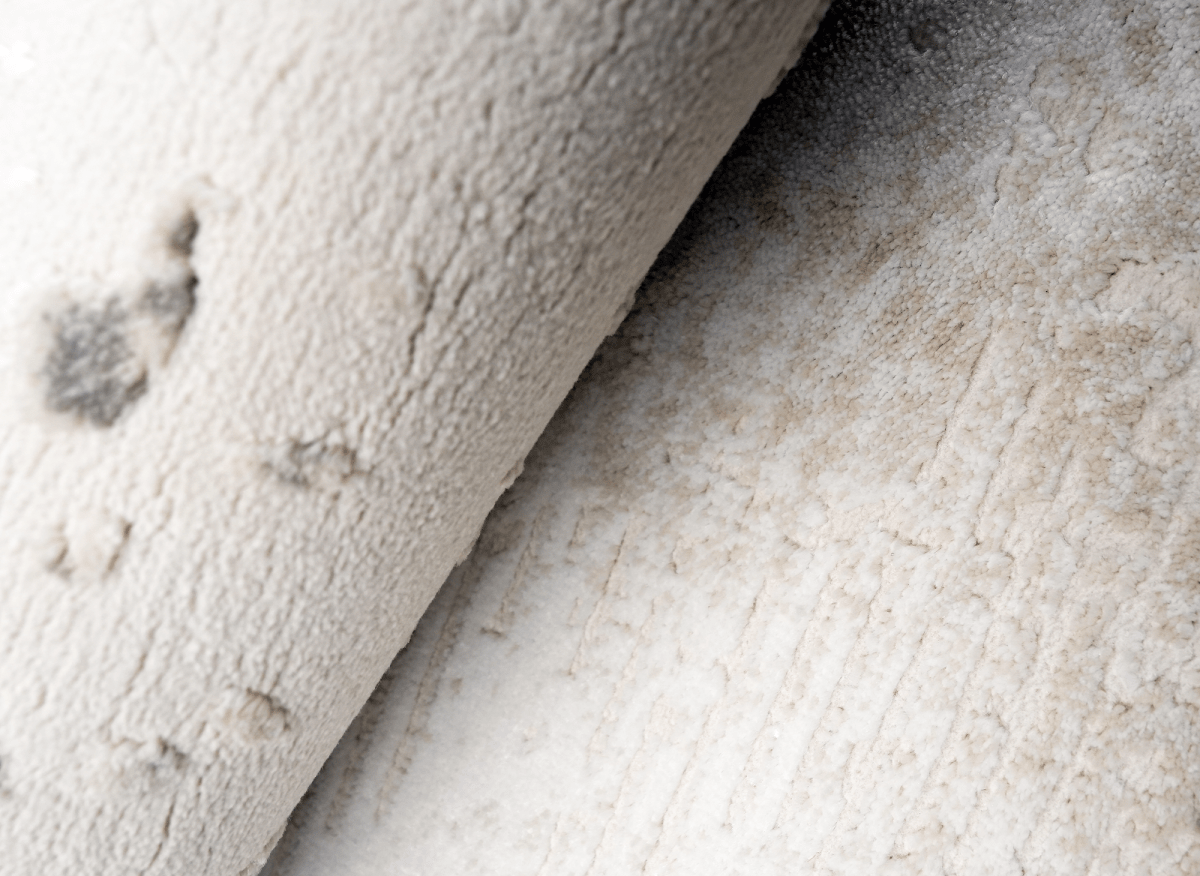 Tapis beige en tissu texturé 200 x 290 cm VANILLE