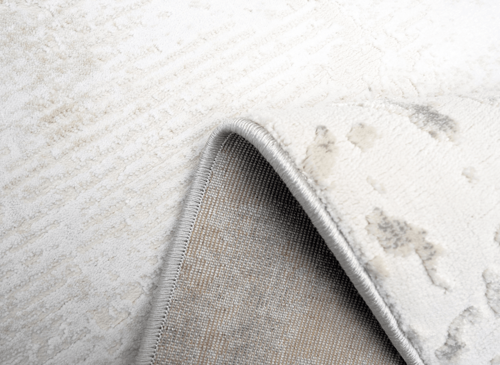 Tapis beige en tissu texturé 200 x 290 cm VANILLE