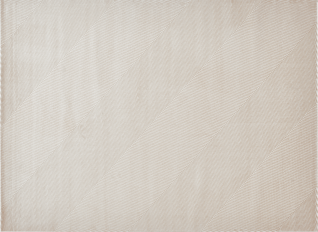 Tapis beige et blanc motif chevron 160 x 230 cm HERRING