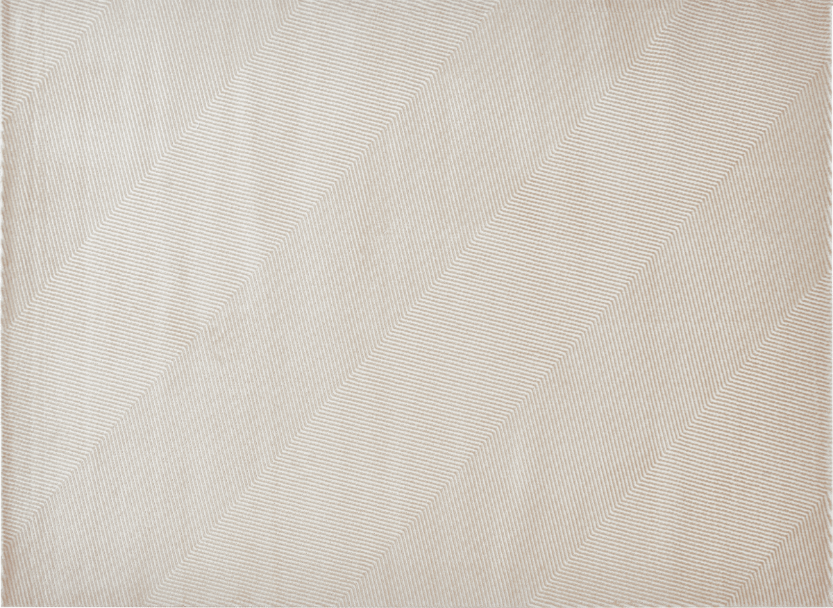 Tapis beige et blanc motif chevron 160 x 230 cm HERRING