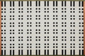 Tapis blanc à motifs noirs, verts et orange 160 x 230 cm ELINN