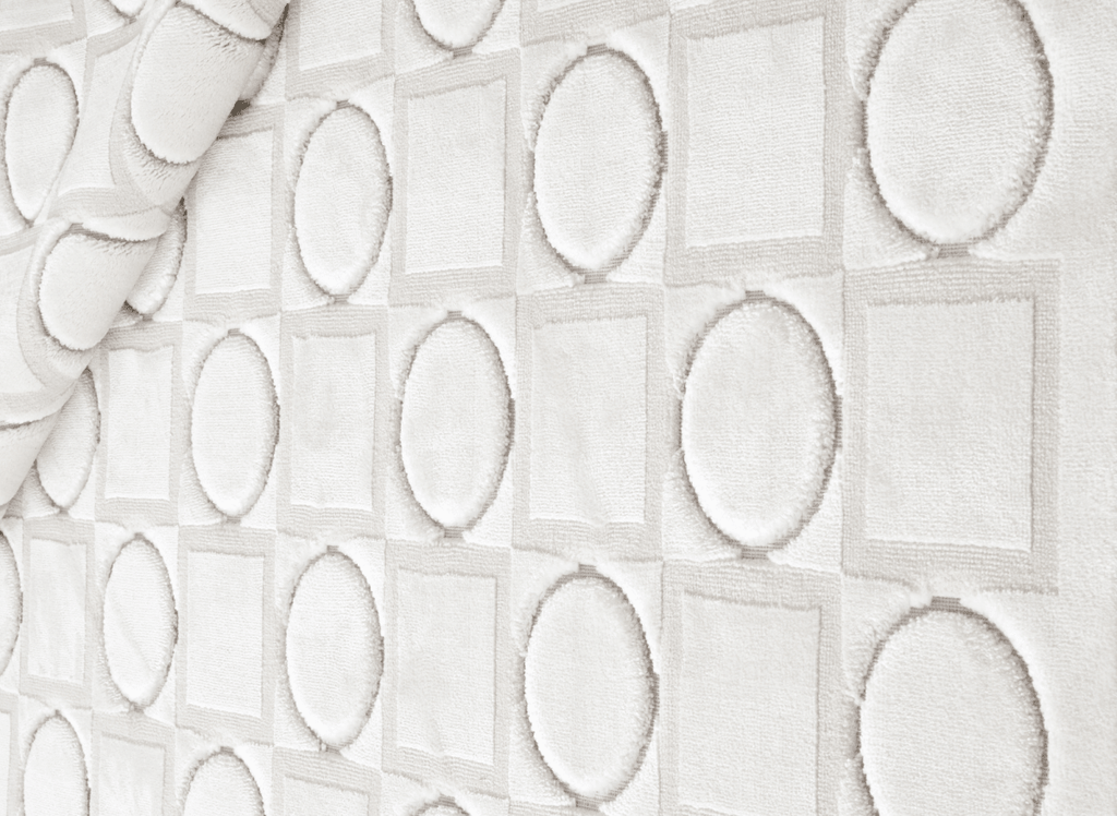 Tapis blanc écru à formes géométriques 154 x 230 cm KAELIES