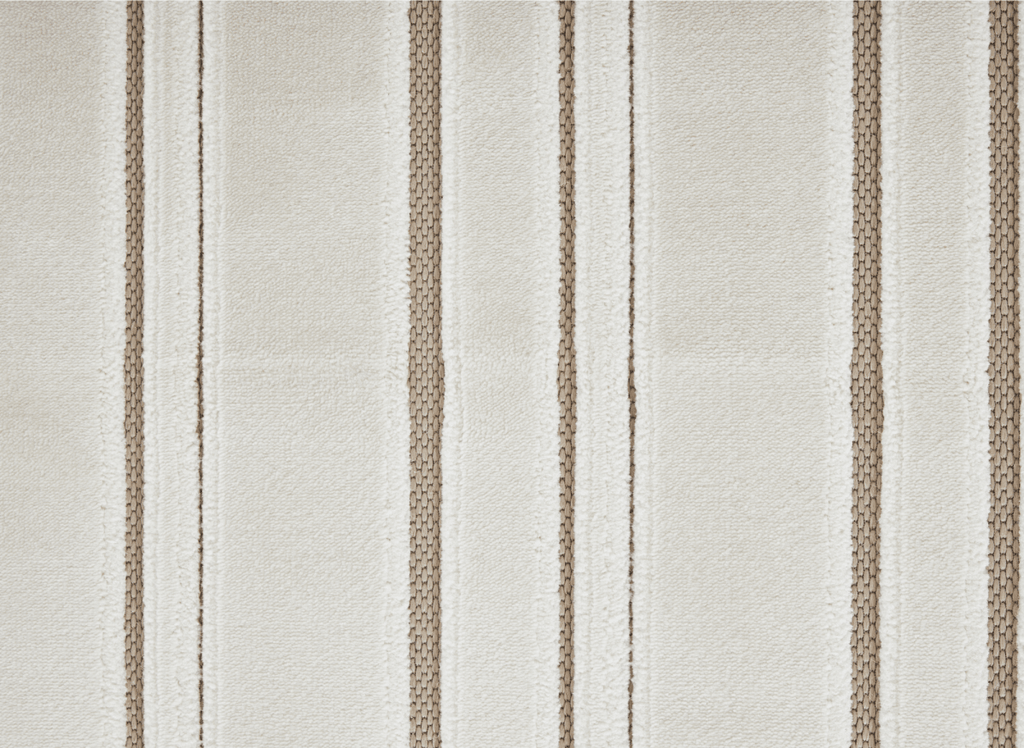 Tapis blanc écru à lignes asymétriques beiges 160 x 230 cm AYLAN