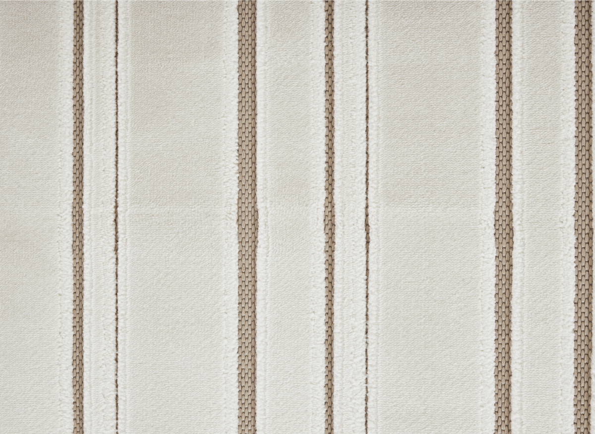 Tapis blanc écru à lignes asymétriques beiges 160 x 230 cm AYLAN