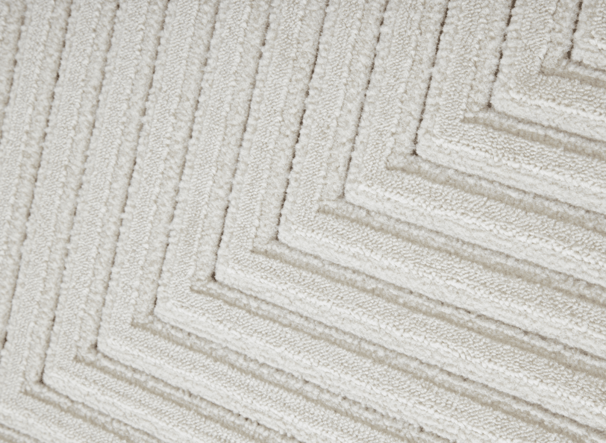 Tapis blanc écru à losanges beiges 160 x 230 cm ROUBY