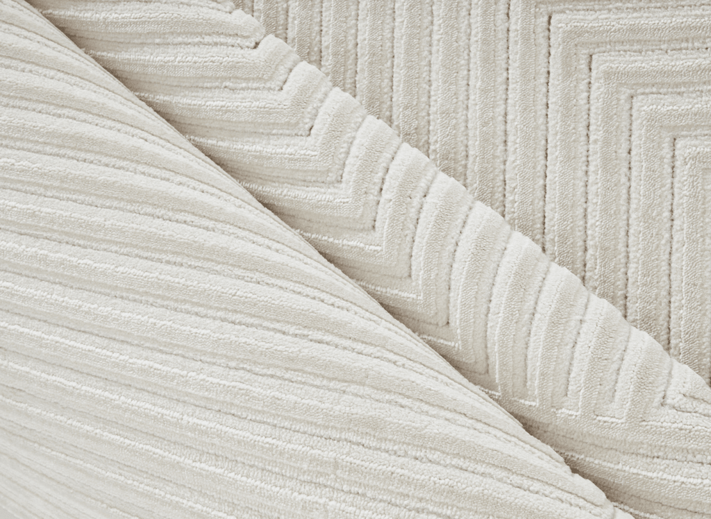 Tapis blanc écru à losanges beiges 200 x 290 cm ROUBY